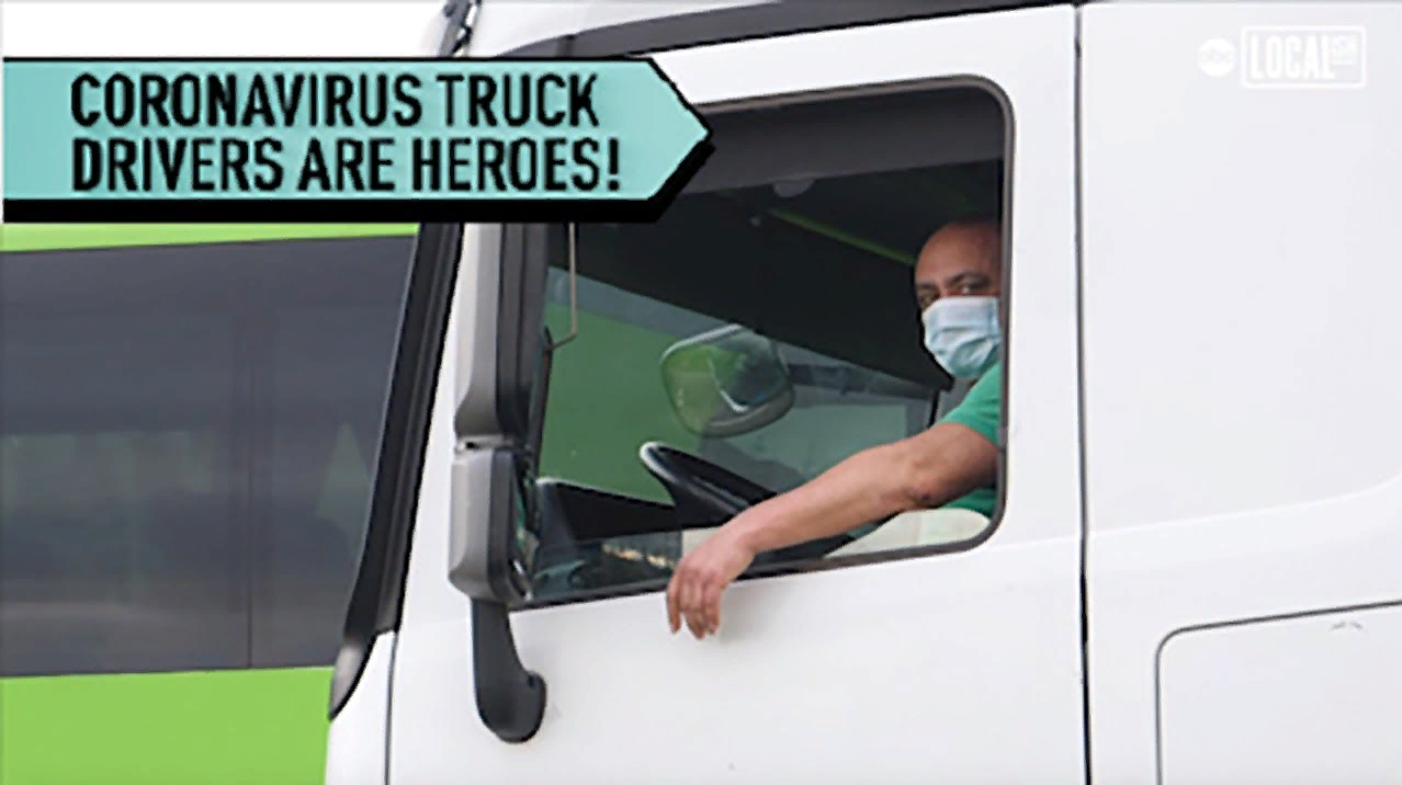 тест на Covid-19 для водителей грузовиков